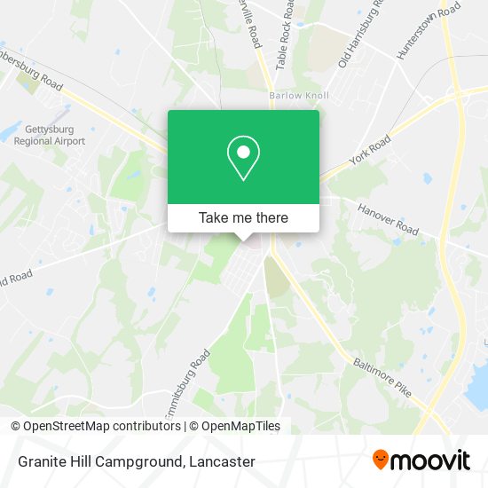 Granite Hill Campground map