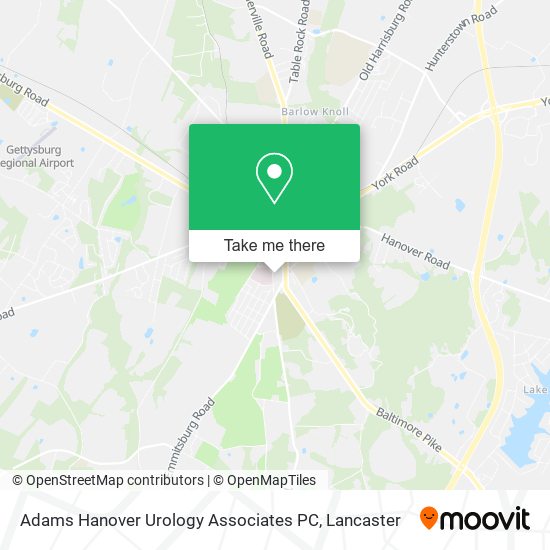 Adams Hanover Urology Associates PC map