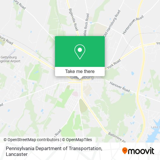 Mapa de Pennsylvania Department of Transportation