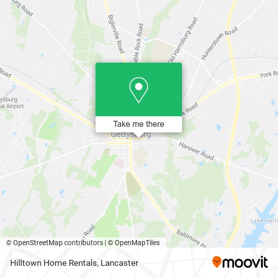Hilltown Home Rentals map