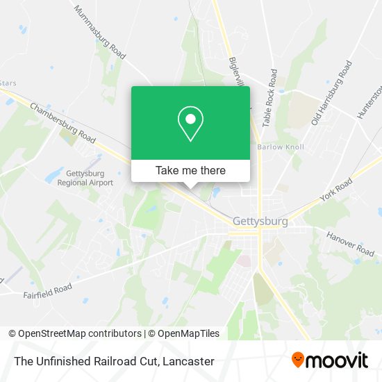 Mapa de The Unfinished Railroad Cut