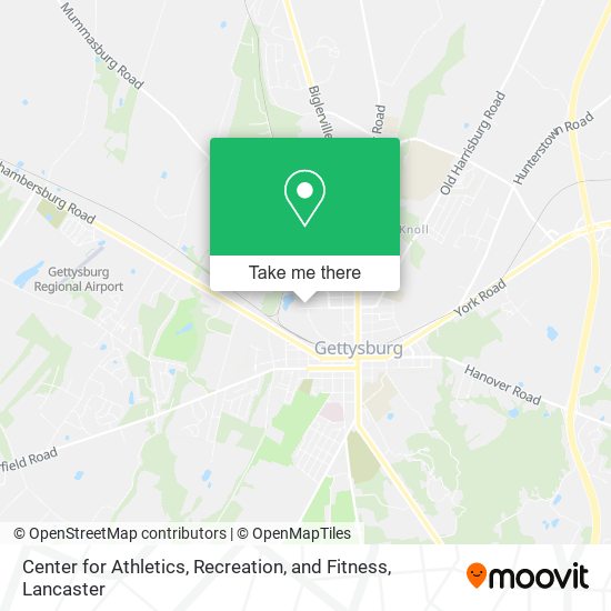 Center for Athletics, Recreation, and Fitness map