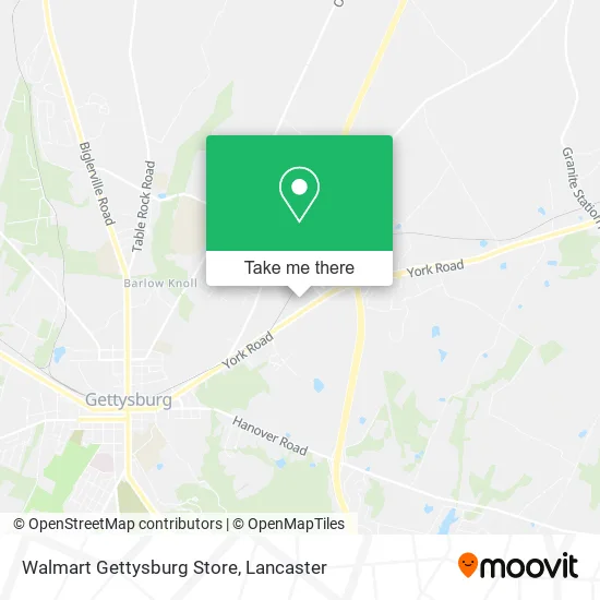 Walmart Gettysburg Store map