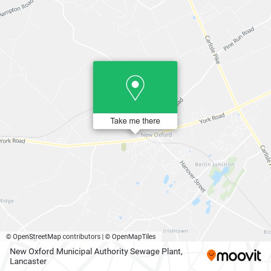 New Oxford Municipal Authority Sewage Plant map