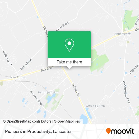 Mapa de Pioneers in Productivity.
