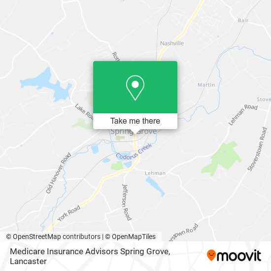 Mapa de Medicare Insurance Advisors Spring Grove