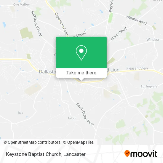 Keystone Baptist Church map