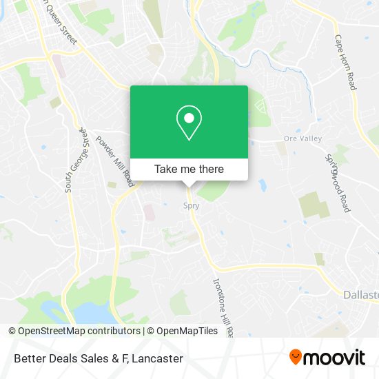 Mapa de Better Deals Sales & F