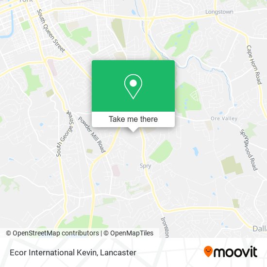 Ecor International Kevin map