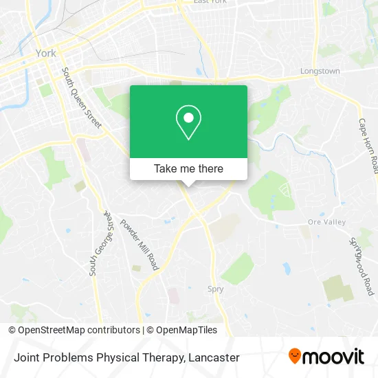 Joint Problems Physical Therapy map
