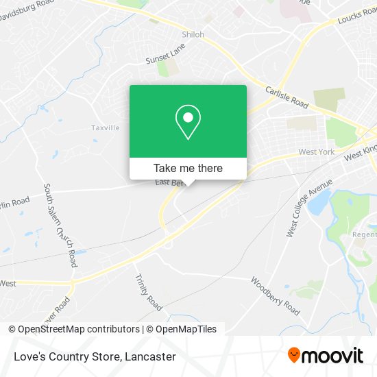 Love's Country Store map