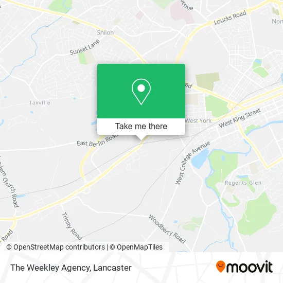 The Weekley Agency map