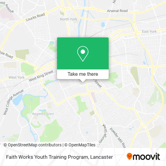 Faith Works Youth Training Program map