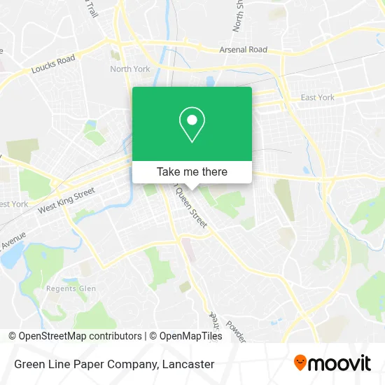 Green Line Paper Company map