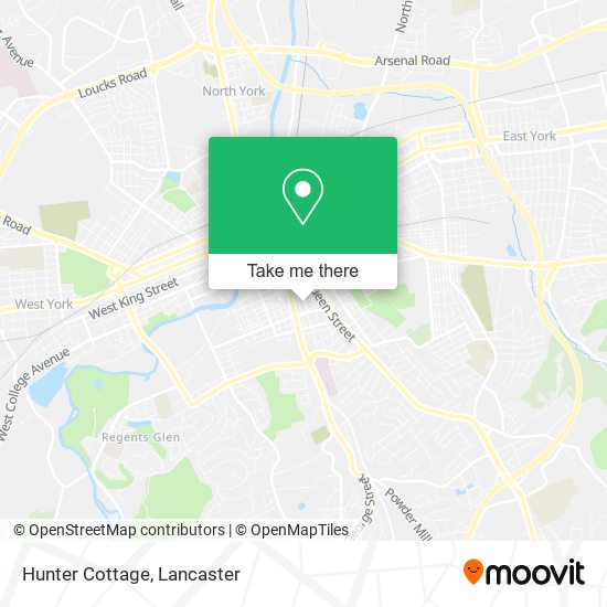 Mapa de Hunter Cottage