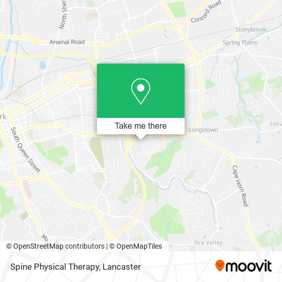 Spine Physical Therapy map