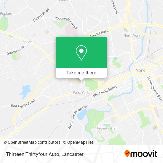 Thirteen Thirtyfour Auto map
