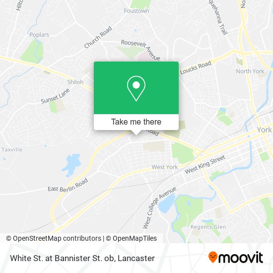 White St. at Bannister St. ob map