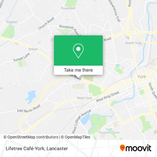 Lifetree Café-York map
