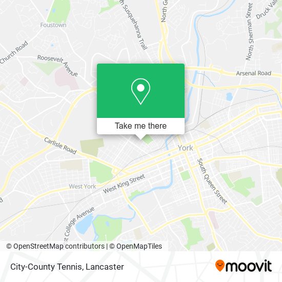 City-County Tennis map
