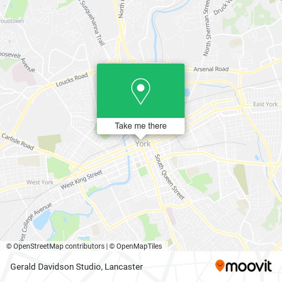 Gerald Davidson Studio map