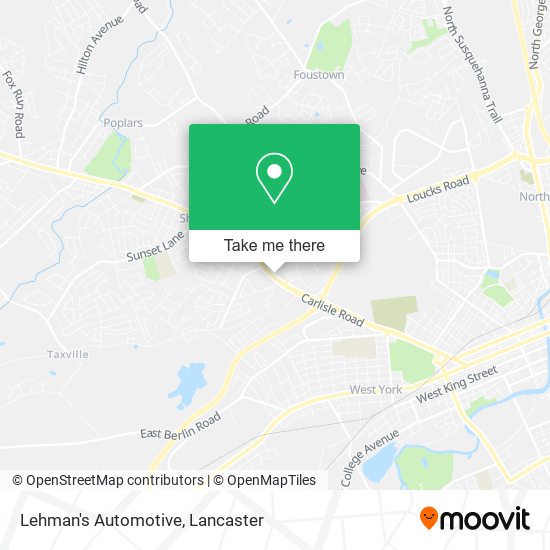 Mapa de Lehman's Automotive