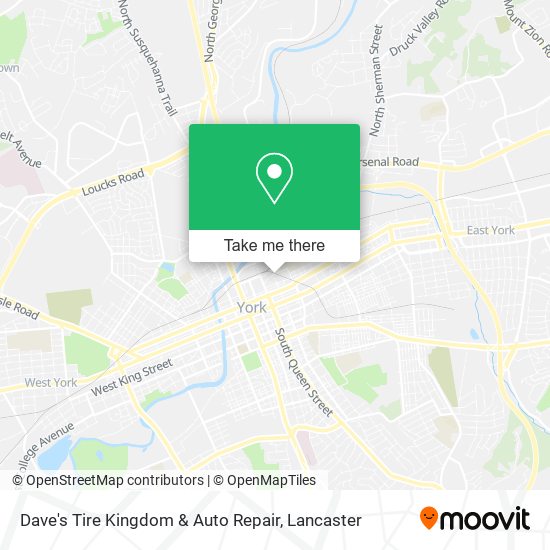 Mapa de Dave's Tire Kingdom & Auto Repair