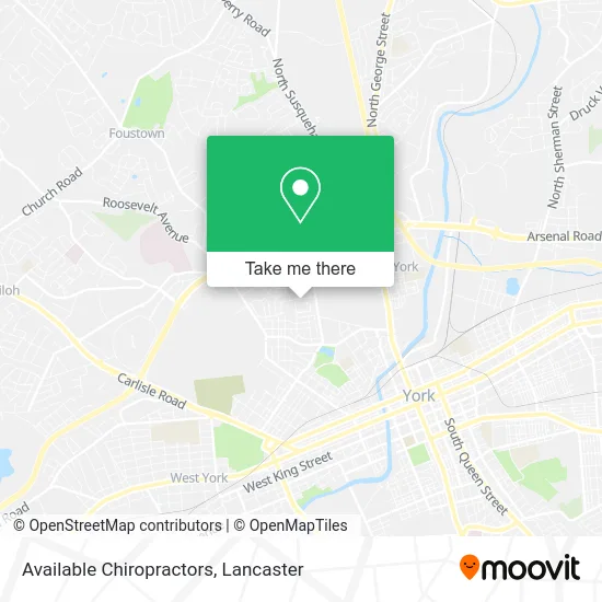 Available Chiropractors map