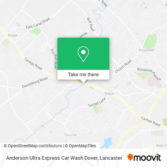 Mapa de Anderson Ultra Express Car Wash Dover