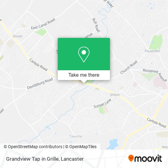 Grandview Tap in Grille map