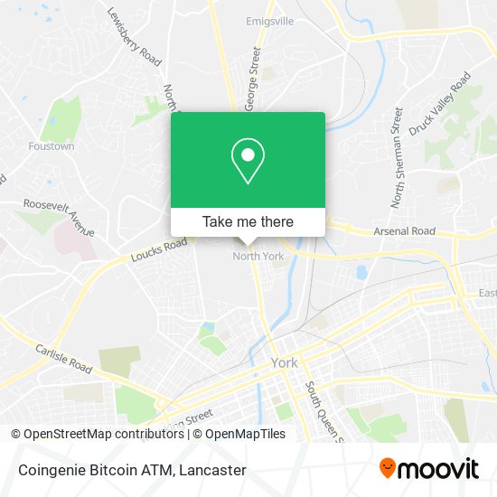 Coingenie Bitcoin ATM map