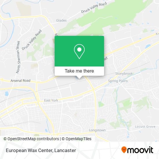 Mapa de European Wax Center