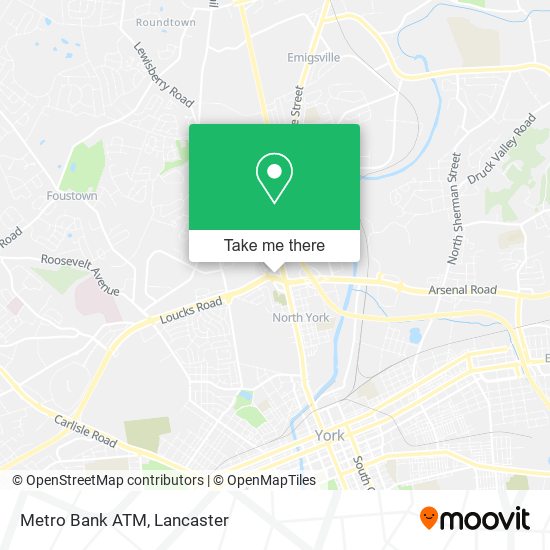 Metro Bank ATM map