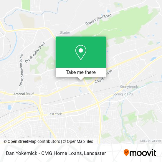 Mapa de Dan Yokemick - CMG Home Loans