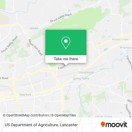 US Department of Agriculture map