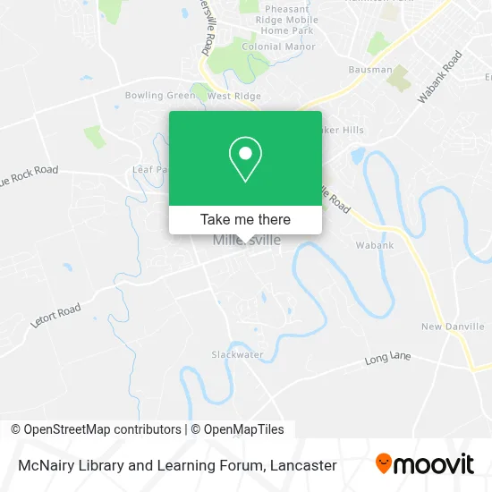 McNairy Library and Learning Forum map