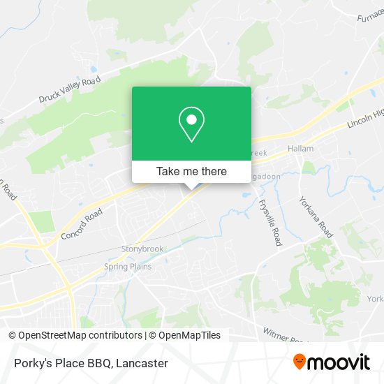 Porky's Place BBQ map