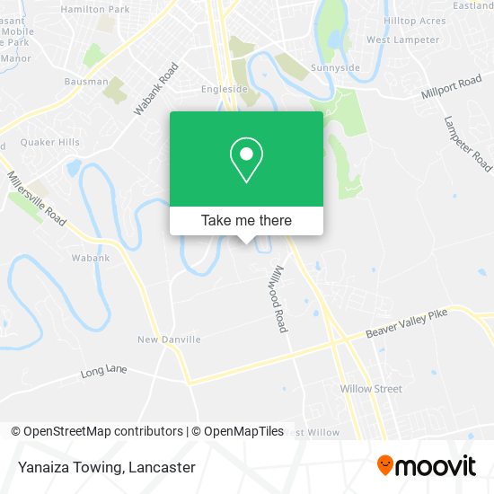 Yanaiza Towing map