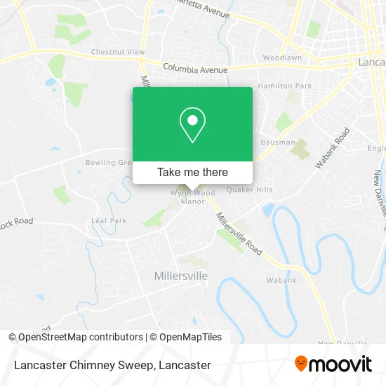 Lancaster Chimney Sweep map
