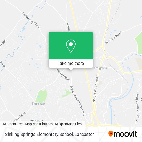 Sinking Springs Elementary School map