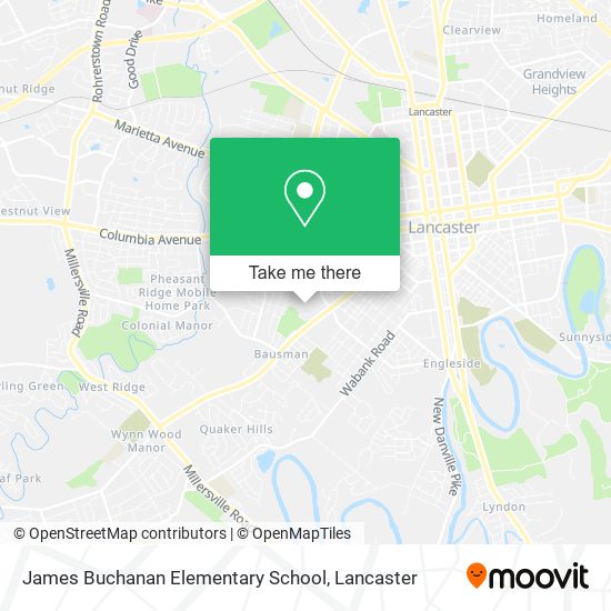 James Buchanan Elementary School map