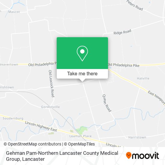 Mapa de Gehman Pam-Northern Lancaster County Medical Group