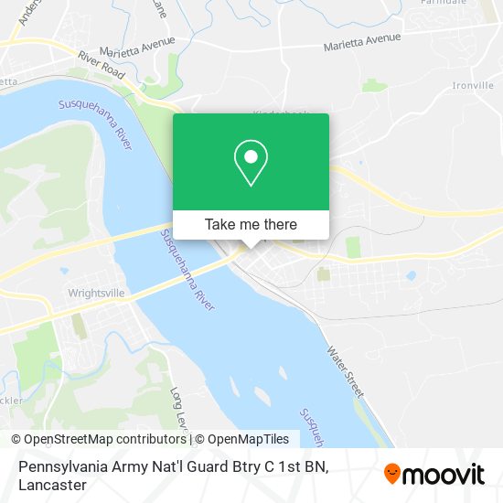 Pennsylvania Army Nat'l Guard Btry C 1st BN map