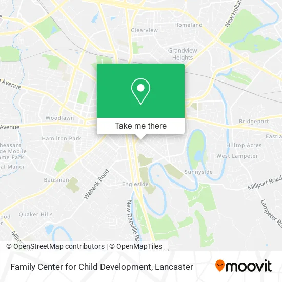 Family Center for Child Development map