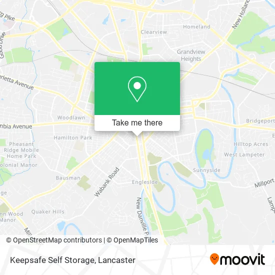 Keepsafe Self Storage map