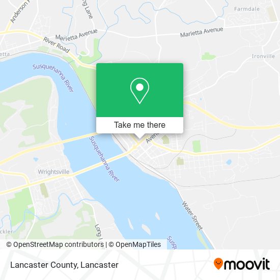 Lancaster County map