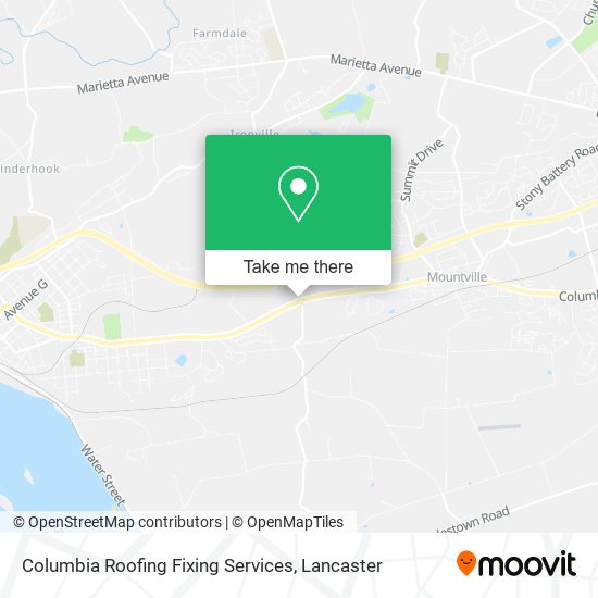 Mapa de Columbia Roofing Fixing Services