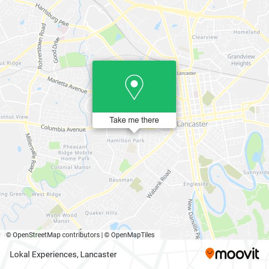 Lokal Experiences map