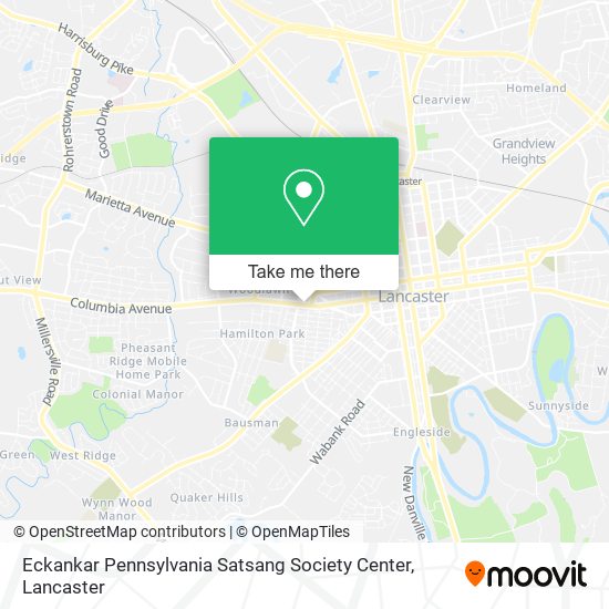 Eckankar Pennsylvania Satsang Society Center map