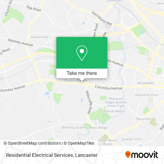 Residential Electrical Services map